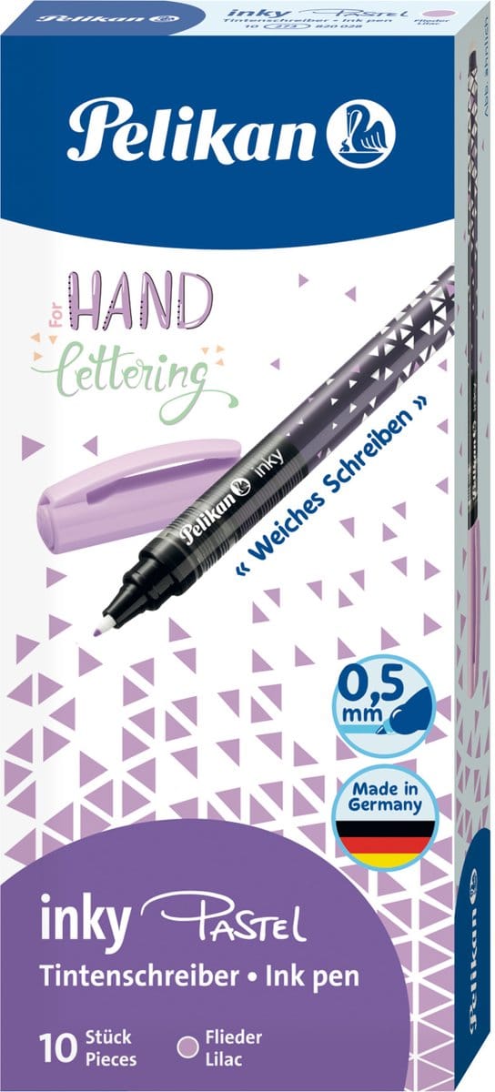 PELIKAN inktpen Inky 273 pastel lila 10 stuks