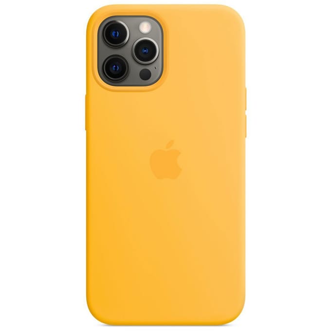 Apple Silicone Backcover MagSafe voor de Apple iPhone 12 Pro Max - Sunflower