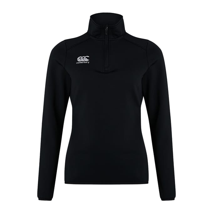 Canterbury Dames/Dames Club QZ Trainingsmidlayer (Zwart)