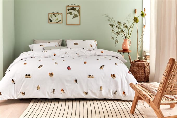Marjolein Bastin Sparrow Dekbedovertrek - Tweepersoons - 200x200/220 cm - Multi