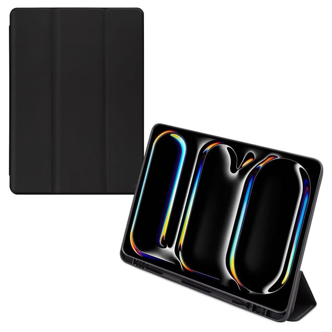 Mobilize Tablethoes geschikt voor Apple iPad Pro 13 Inch (2024) Hoes | Mobilize Solid Folio Bookcase - Zwart