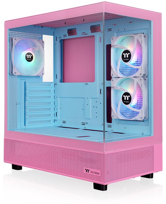 Thermaltake View 270 Plus TG ARGB Bubble Pink Midi-tower Gaming-behuizing Pink, Blauw