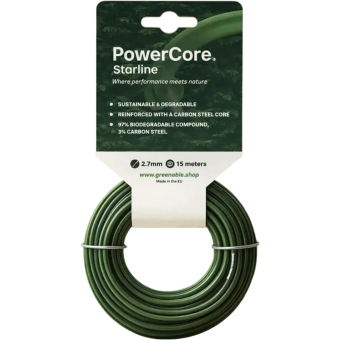 PowerCore Rond Trimmerdraad 2,7 Mm Met Carbonstalen Kern 80 Meter