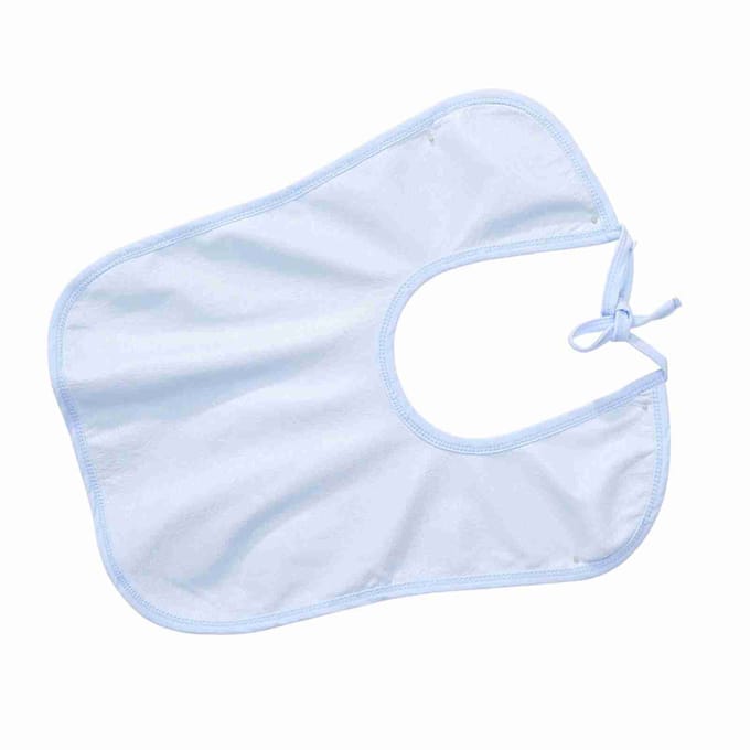 12 x 16 inch Waterdichte Volwassen Ouderen Eetkleding Wasbaar Eethulpmiddel Kledingbeschermer white