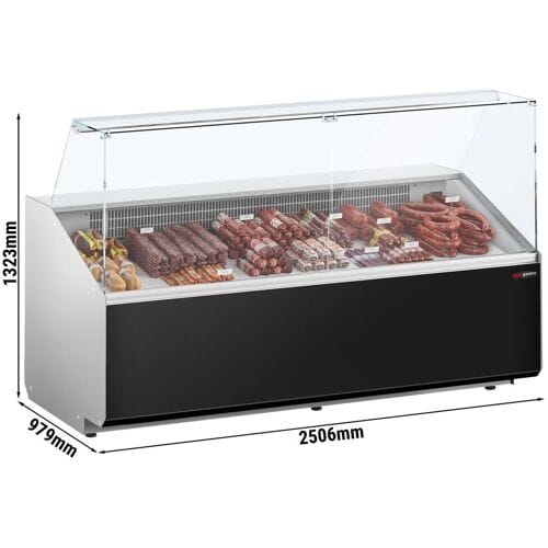 GGM Gastro Kühltheke - 2500mm - Frontblende Schwarz