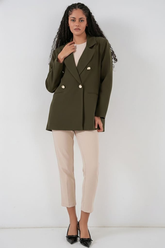 Dubbele Knop Classieke Blazer