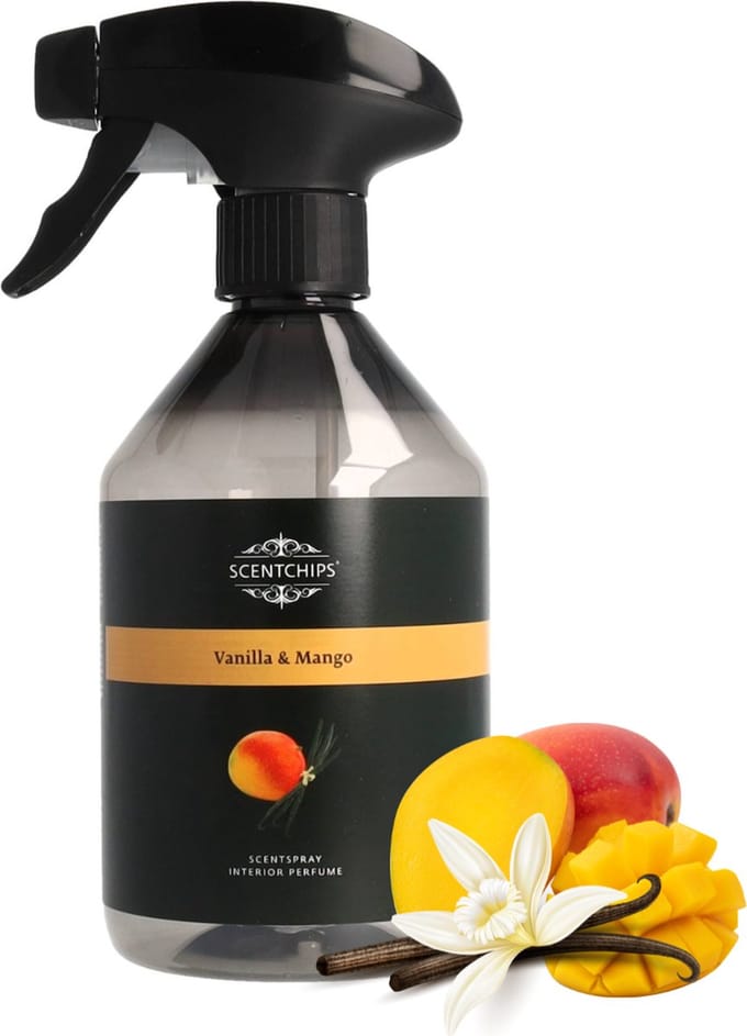 Scentchips Vanilla & Mango Interieurspray - Roomspray – Huisparfum – Huisspray – Geurspray – 500ML