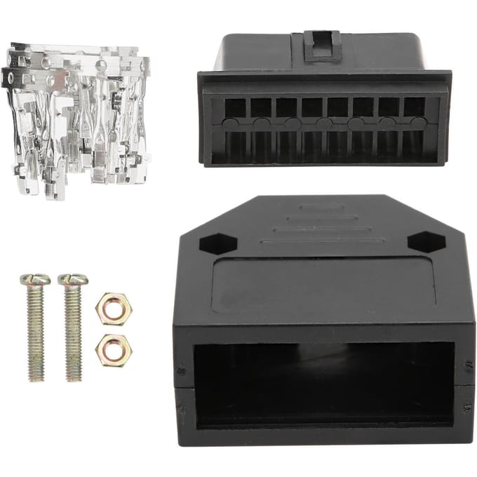 16-Pin Universele OBD2 Stekker Manlijke Connector OBD Connect Adapter Kit Auto Diagnostische Scan Tool gray