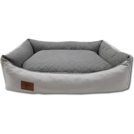 Lit pour chien - Noname - 100x70 cm - Gris clair - Imperméable - Lavable gris