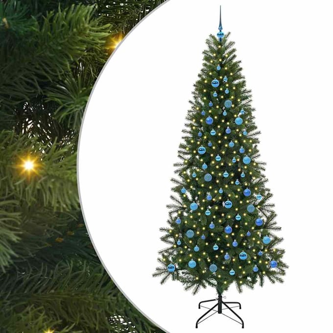 vidaXL - Kunstkerstboom - Groen - 240 - cm - PE - en - PVC
