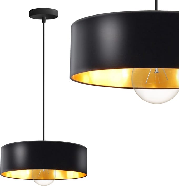 Toolight App1333-1Cp Hanglamp Zwart 6X20,2X6Cm