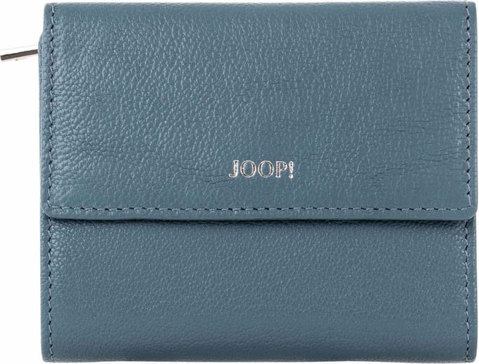 JOOP! Leren Portemonnee Lantea Simona Purse Midblue Blauwgrijs