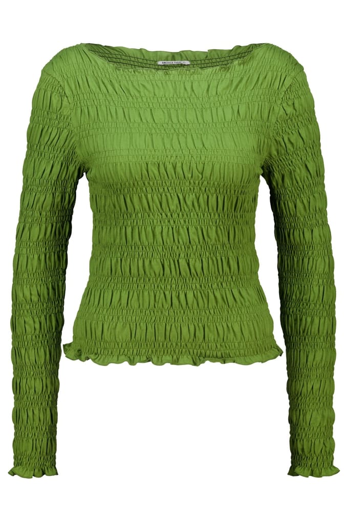 America Today Lesley Olive Größe: XS | Longsleeves Outlet | Damen | Grün