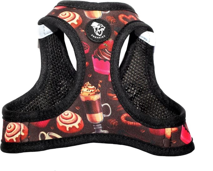 Frenkiez Step In Harness Coffee Sprinkles, Small