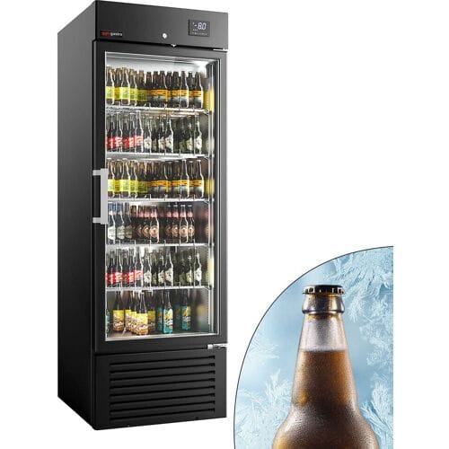 GGM Gastro Getränkekühlschrank SUPERCOOLER - mit 1 Glastür - kühlen auf unter 0 °C