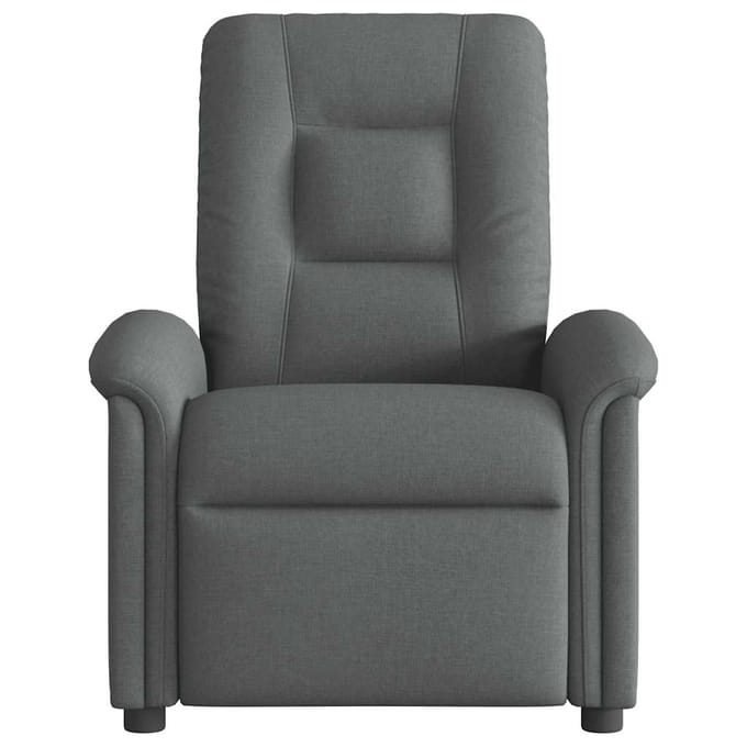 vidaXL - Fauteuil - verstelbaar - stof - donkergrijs