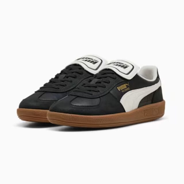 Puma Palermo Premium Sneakers Dames - Leren Sneaker - Zwart