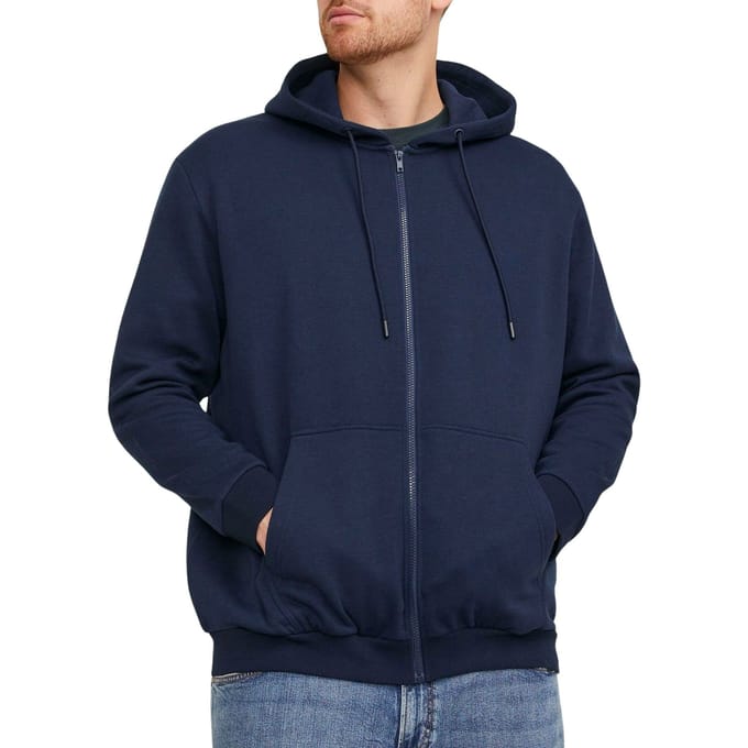 JACK & JONES PLUS - JJEBRADLEY SWEAT ZIP HOOD NOOS PLS Heren Trui