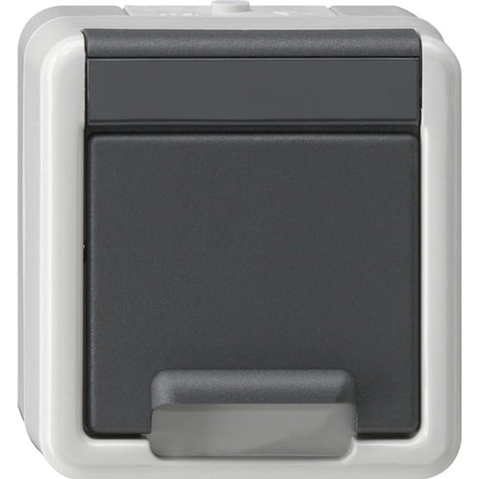 Gira Safety Plus Schokbestendige Stopcontact Met Afdekking - 441430