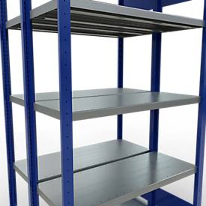 SCHULTE Lagertechnik - Dubbele legbordstellingen. Type 250 kg - 2000x1000x2x400 mm, 10 schappen