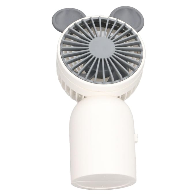 Handventilator Wit Mini Cartoon Schattige Muis Oor Vorm Draagbare Handventilator Student Desktop USB gray