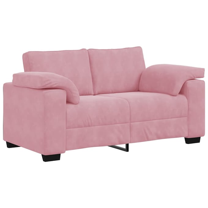 vidaXL Loveseat Sofa Roze 160x77x82 cm Fluweel