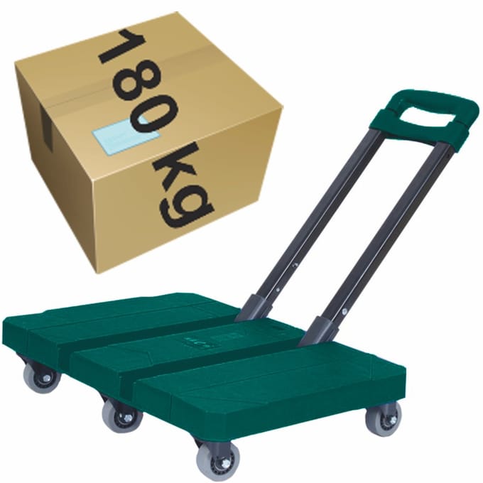 Rockforce RF-L016 - Plateauwagen - Opvouwbaar - 180kg Capaciteit - 6 Rubberen Rollen