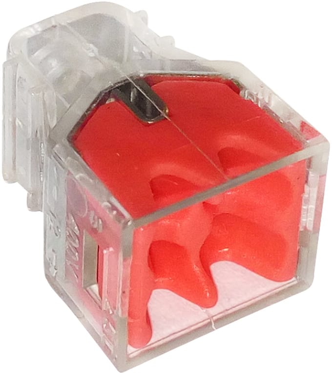EPM Prof Serie - Transparante/Czerwony Snelkoppeling - 4x0,5-2,5mm2 - 10 Stuks