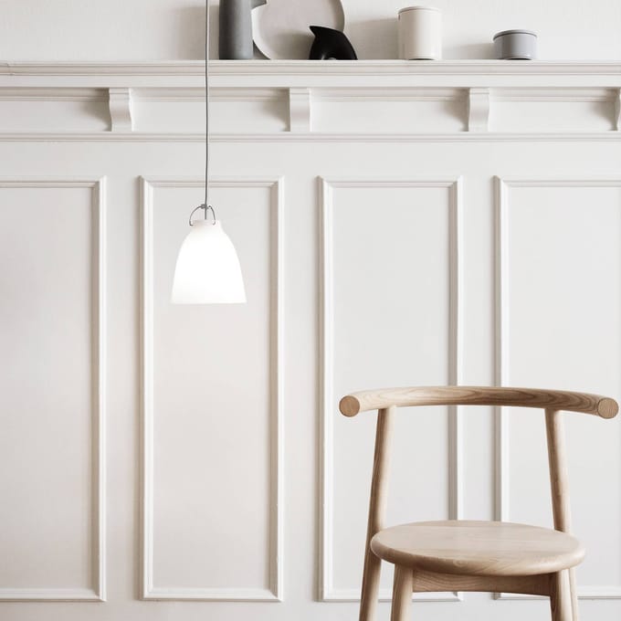 Fritz Hansen - Caravaggio Opal hanglamp - P1=S - wit