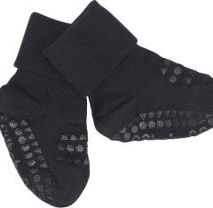 GoBabyGo - ABS Baby Bamboe Sokken 6-12 Mnd Donkerblauw