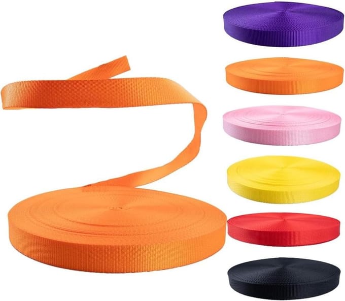 Polyester Band - Spanband - Lading Zekeren - Extra Stabiel - 1 Inch 50 Yards - Neon Oranje