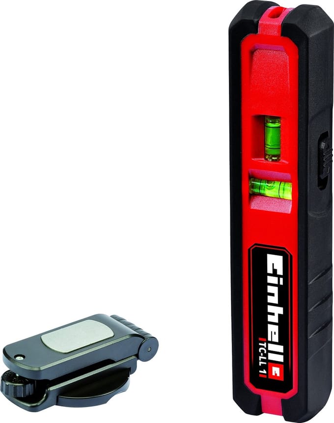 Einhell Laser Waterpas TC-LL 1 - Werkbereik lijn: 5 m - Werkbereik punt: 20 m - Incl. flexibele wandmontage