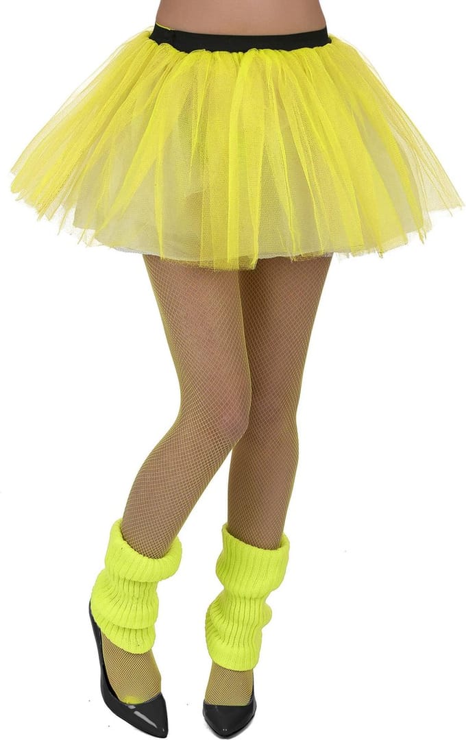 Vegaoo - Fluogele rok voor volwassenen