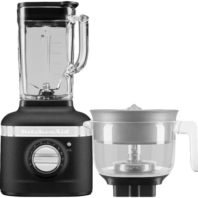 KitchenAid Artisan K400 5KSB4026EBK Vulkaanzwart + citruspers opzetstuk