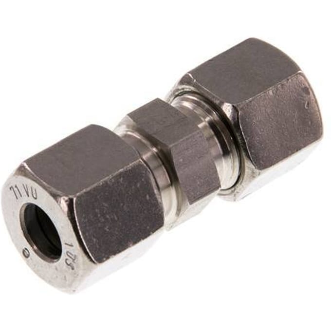 10S RVS Rechte Snijring Koppeling 630 Bar DIN 2353 - FL2S-C-ST-10-S