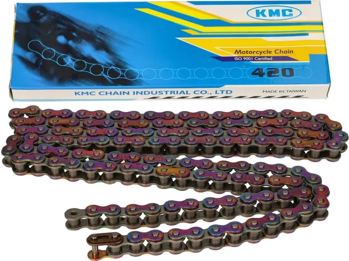 Ketting KMC 420 1/4 lengte 136 schakels titanium