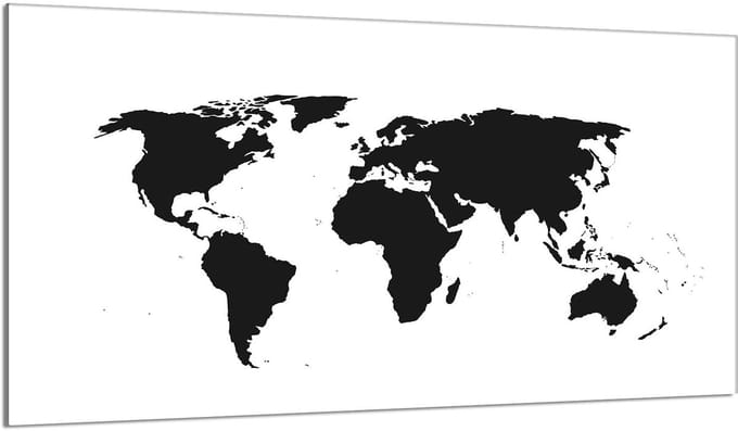 TMK ArtDeko Mapa Serie - Glazen Beschermplaat - 90x52 cm - Veilig - Multifunctioneel