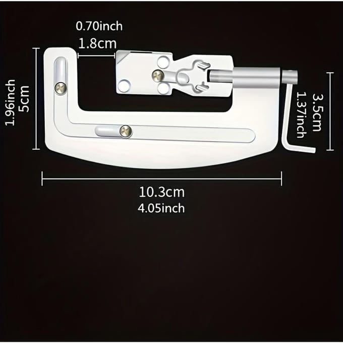 Snel Knoopbindgereedschap, Antislip, Roestbestendig, Duurzaam, Compact & Draagbaar Haak Knoopbinder