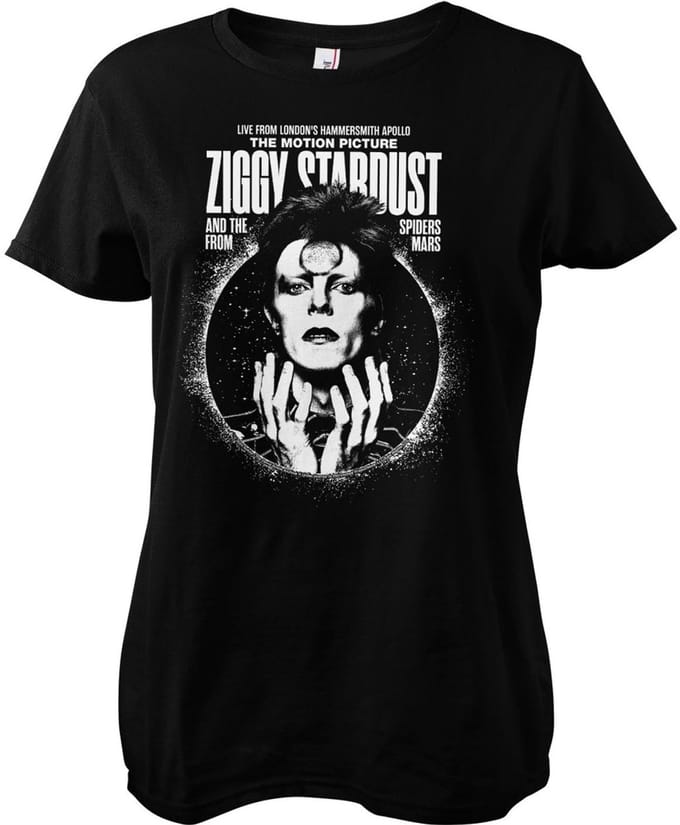 David Bowie Dames-T-shirt Ziggy Stardust Girly PS-5-DBO003-H68-7
