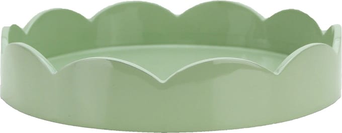 Addison Ross - Dienblad Sage Sint-jakobsschelp rond 20cm - Serveerplateaus