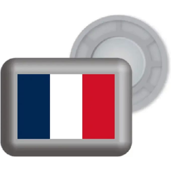 Magnetische slabhouders met Franse vlag Bibbits