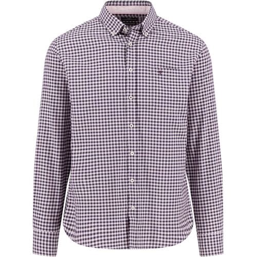 Fynch-Hatton Overhemd Colorful Check Oxford Button-Down Magnolia / male