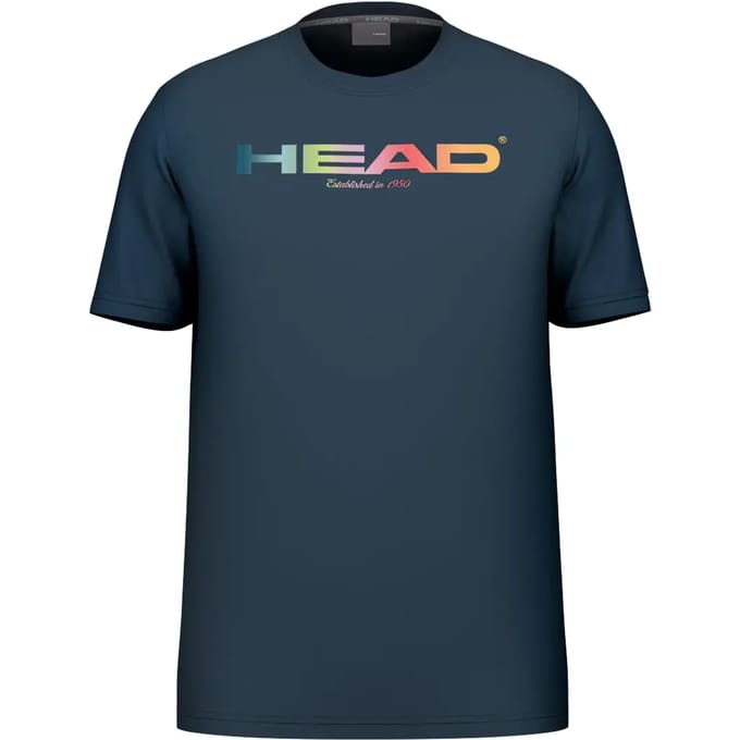 HEAD - RAINBOW T SHIRT JUNIOR - NAVY - 8A