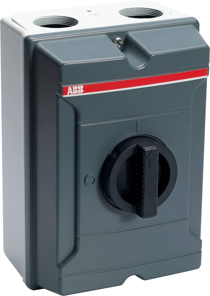 ABB KSE463 4-Pool 63A Ingebouwde Schakelaar IP65 - 2CMA144582R1000