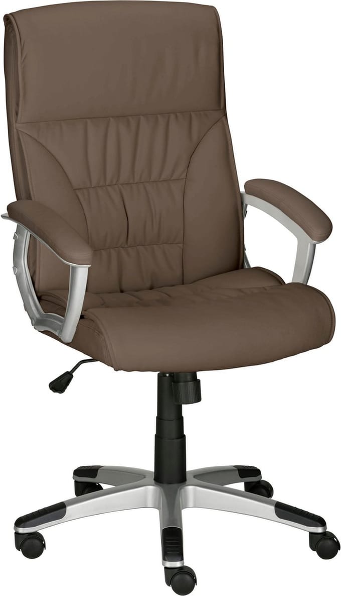 Flori-Bureaustoel - Taupe PU