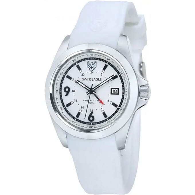 Swiss Eagle Dufaux GMT Staal Siliconen | SE-9066-01