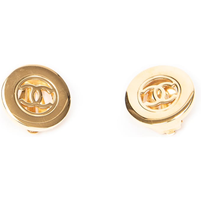CC Round Clip On Earrings  Oorbellen