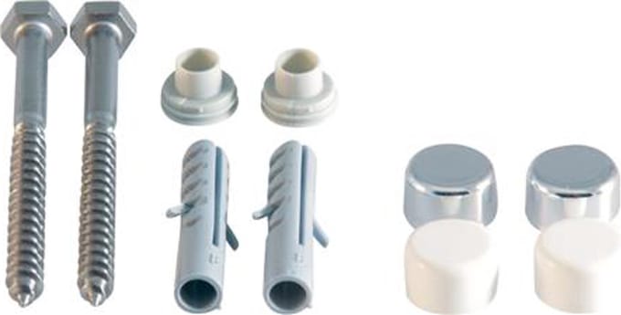 Ideal Standard schroefbevestigingsset, 6x70mm, incl. sluitring en plug afdekkap - K711067