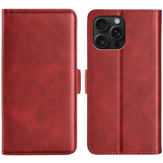Comfycase Apple iPhone 16 Pro Max Bookcase Hoesje Rood