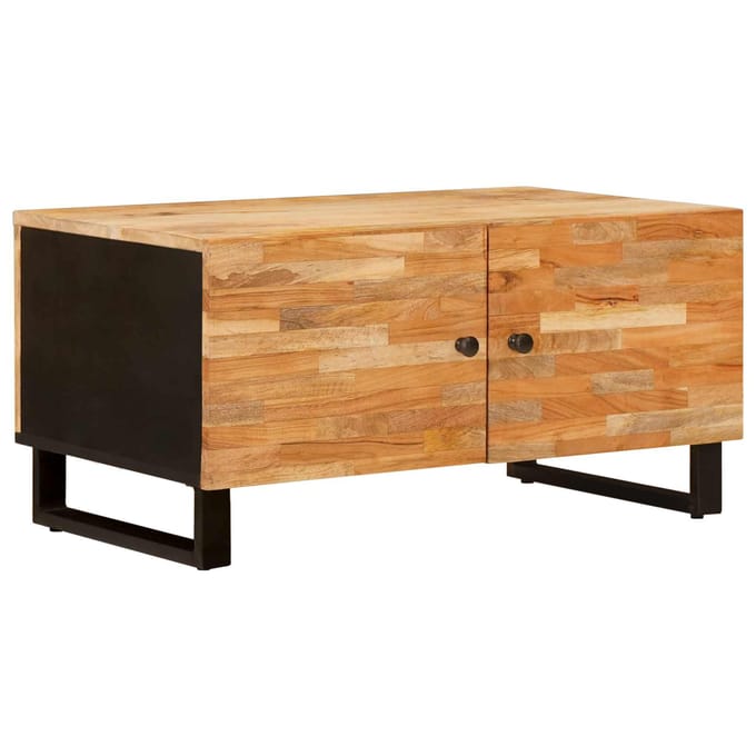 vidaXL - Salontafel - Bruin - 80 - x - 50 - x - 40 - cm - Massief - Mango - Hout